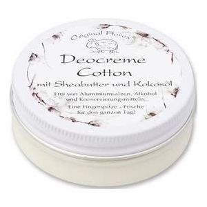 Florex Deocrème - katoen - zonder aluminiumzouten alcohol conserveringsmiddelen 40 g