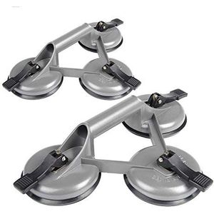 EXLECO - Vacuümzuignappen - Grijs - 120 kg - Met 3 Zuignappen