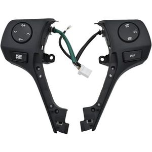 Multifunctionele Stuurwielschakelaar Stuurwielknoppen 8425002560 Bluetooth-telefoon Cruise Control-volume Voor Toyota Voor Corolla 2014-2018 Voor RAV4(Black switch)