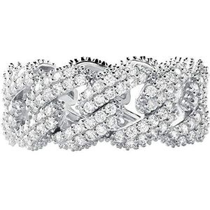Michael Kors - Premium Ring Zilver Tone Sterling Zilver met Kristal voor Dames MKC1429AN040;9