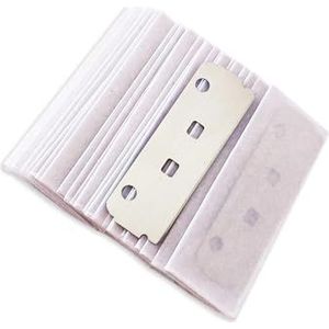 Ghost-scheermes Enkele rand Dual Blade Razor Opvouwbaar scheerapparaat SUS Zwart ontharing Baard Gezicht Onderarm Lichaam Wenkbrauw Bikini Handmatig scheren Scheermessen (Kleur : 100 Pieces Blades)