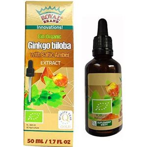 Ginkgo Biloba Biologisch Extract met Amber Biologisch Extract / 50ml / Brochure over amber gratis.