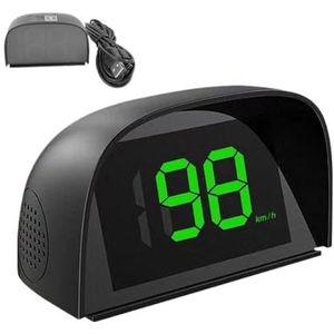 Head Up GPS-display voor auto, HUD sigarettenaansteker/USB, 5 V, nauwkeurige bewaking, snelheid, frontweergave, dual-chip (Green mph USB)