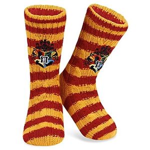 Harry Potter wintersokken - 1 paar zachte knuffelsokken - dames, meisjes, heren, pantoffelsokken met antislip ABS-zool en zachte sherpavoering, warme knuffelige thermosokken - maat 36-41