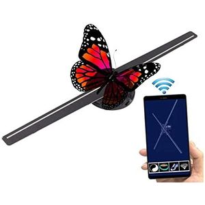 3D Hologram Fan, Hologram Projector Led Reclame Display Fan 512X224, Met 224 Lamp Kralen Voor Zakelijke Winkel Borden Bar Party Reclame Display(#1)