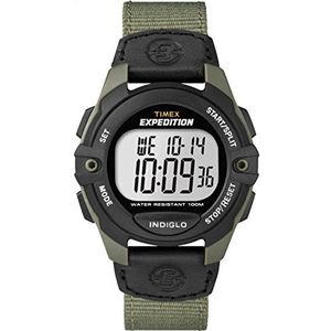 Timex Heren Expeditie Full-Size Digitaal Horloge met band van CAT groen/zwart gemengd materiaal T49993
