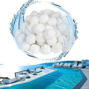 HENGMEI Filterballen 1400 g filtermateriaal polysphere filterballen zwembadfilter vervangen 50 kg filterzand voor zwembad zandfilter (1400 g)