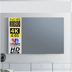 Buitenprojectiescherm, filmscherm, Projector 4:3 106 100 92 84 72 60 30 Inch 3D 1080P HD Opvouwbare Draagbare Projectie Theater Outdoor indoor Films Scherm voor filmavond en indoor home theater(100 in