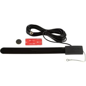 Zelfklevende Glas-antenne DVB-T F connector 5Volt fantoom zwart