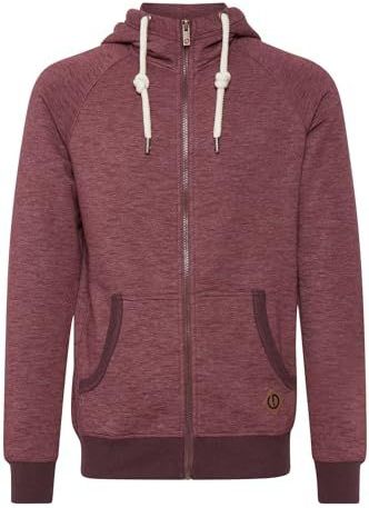 Solid - SDVitu - Sweatjack - Bordeauxrood - Met Capuchon