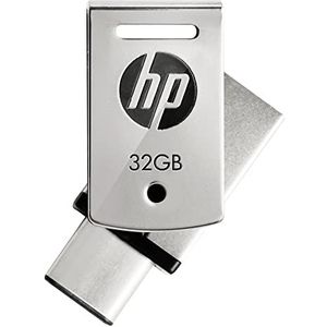 USB 3.0 HP 32GB X5000M OTG Type C, zilver