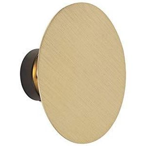 QAZQA - Design wandlamp rond goud - Pulley | Woonkamer | Slaapkamer | Keuken - Staal Rond - G9 Geschikt voor LED - Max. 2 x 40 Watt