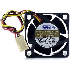 AVC DS04020B12S 40 * 40 * 20mm 12V 0.4A 3-wire power supply chassis cooling fan