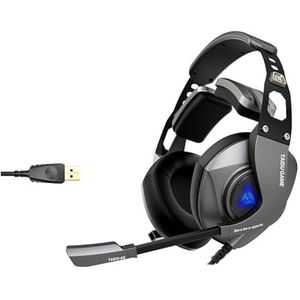USB Headsets Met Microfoon Bedrade Hoofdtelefoon Met Kleur Licht 7.1 Surround Sound Voor Online Streaming Gaming Corded Hoofdtelefoon