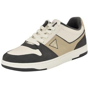 GUESS Tryon Sneaker voor heren, Donkergrijs Ivoor Multi 031, 40 EU