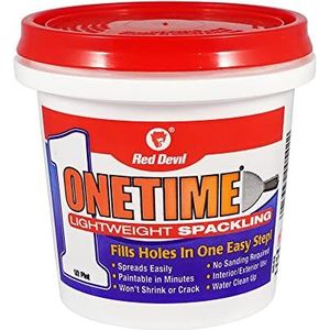 Red Devil 0542 ONETIME Lichtgewicht Spackling, 1/2 pint, wit, 1 pak