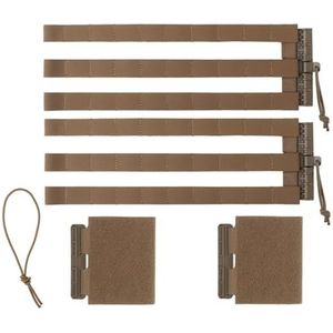 Tactische Skelet Cummerbund Upgradekit, 3-bands MOLLE Snelspangespset voor J.PC 420 419 X.PC(Brown)