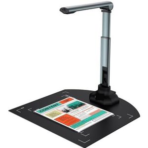 Draagbare documentscanner, 12MP USB Document Camera for Leraren Laptop A3/A4 Draagbare Boek Document Scanner Met Uitbreiding Stand OCR Zoom verf Tool voor desktop/laptop, reisvriendelijke scanner