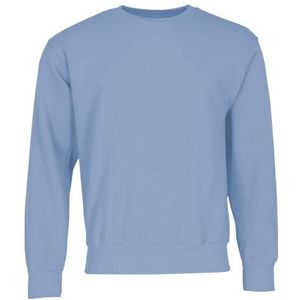 Fruit of the Loom Classic Set-In Sweat + GRATIS MyShirt stoffen zak, Mineral Blue, L