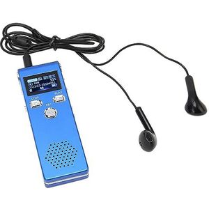 MP3-Voicerecorder, 192 Kbps Digitale Voicerecorder met Ruisonderdrukking Eenvoudig Te Bedienen Ingebouwde Dubbele Microfoons Beveiliging Eén Sleutel Om 90 Uur Vergadertijd Te