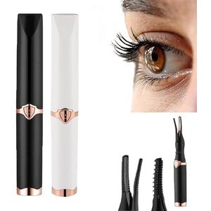 Nuvaia Lash Curler, Tinkerblush Heated Eyelash Curler, Nuvaia Eyelash Curler, Electric Heated Eyelash Curler, Lash Lift Pro + Magic Mascara, Rechargeable Heated Eyelash Curler (2 Pcs)
