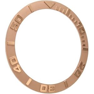 Watch Bezel Ring, Gentle Bezel Insert Vervangende Accessoires, Stijlvol voor Watchmaker Watch Shop (Rosé goud)