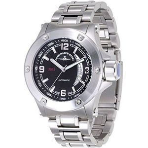 Zeno-Watch Mens Horloge - Jumbo Heavy Metal 2012 zwart - 90878-2824-i1M