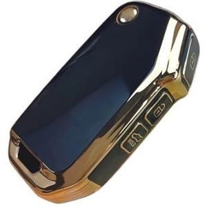 Autosleutel beschermhoes Zacht TPU Verre Zeer Belangrijke Geval Zeer Belangrijke Dekking Van Houderketting Van Auto Voor Ceed Voor Seltos 2019 2020 2022 2023 Sleutel Shell(Black kay case)