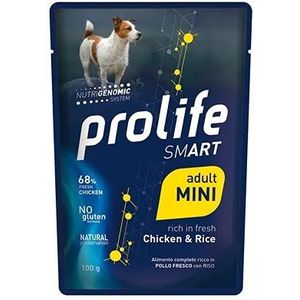 Prolife Smart Adult Chicken & Rice Mini 100 g zak 10 stuks