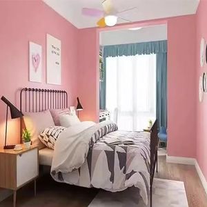 Zelfklevend Behang, Zelfklevend Verwijderbaar Behang Schil En Plak Verwijderbaar Contactpapier For Slaapkamer Kinderkamer Wanddecoratie (Color : Pink, Size : 0.6mx50m)