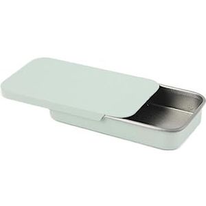 50 stks/pak Metalen Rechthoekige Lege Mini Blikken Doos voor Sieraden Pil Gevallen Draagbare Kleine Cosmetische Container Opbergdoos voor Snoep-Groen