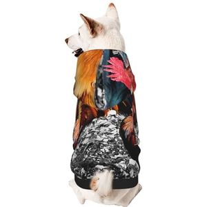 Kip haan hond hoodies hond sweatshirt voor kleine honden trui, elasticiteit stof is, zacht en warm voor het dier en gemakkelijk te dragen