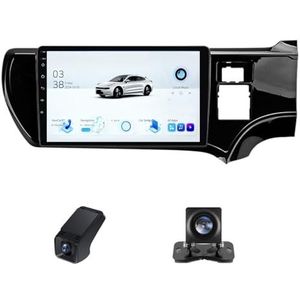 Android autoradio geldt voor Toyota Aqua LHD RHD 2011-2017 Carplay Android Auto,9 inch 2.5D touchscreen auto radio met GPS navigatie Bluetooth RDS WiFi stuurwiel afstandsbediening(NF-7)