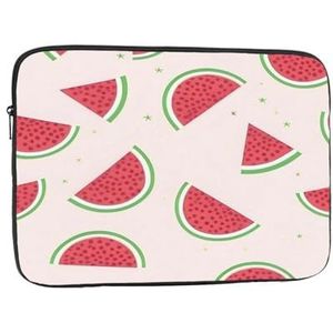Laptop Case Roze Watermeloen Laptop Sleeve Shockproof Beschermende Notebook Case Met Rits Aktetas Dragen