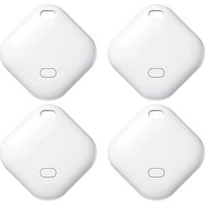 4PCS GPS Tracker Locator Bluetooth Tag Device Finders Werken met Find My APP Anti-Lost Smart for Sleutel Portemonnee Huisdier Auto(4PCS White 2)