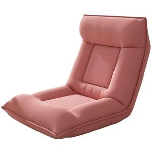 vloerstoel Enkele bank Verdikte pluizige banken Opvouwbare fauteuil Comfortabele rugleuning Kleine bank vloer stoel bank (Color : D, Size : H)