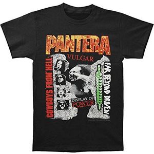 Pantera T-shirt met 3 albums van katoen voor volwassenen, uniseks, zwart, G