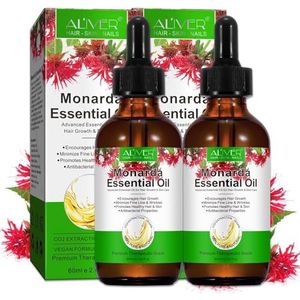 P-Beauty - Etherische Monardaolie - 2 x 60 ml - Haarolie - Huidverzorgingsolie - Wimperolie - Hydraterend - Natuurlijke Verzorgingsolie voor Huid Haar Nagels