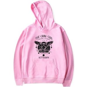Six of Crows Trainingspak met capuchon heren dames mode hoodie jongens meisjes casual hiphop herfst lente truien (roze, M), roze, M