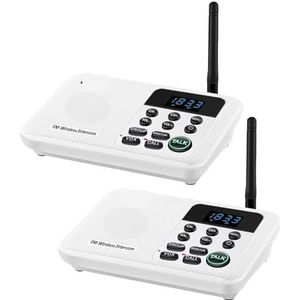 Walkie-talkie, Draadloos intercomsysteem for Home House Business Office 1 Mile Range Kamer naar kamer Intercomcommunicatie