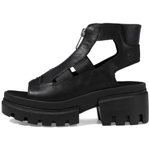 Timberland Dames Everleigh Gladiator sandalen, zwart, 37 EU, zwart, 37 EU