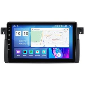 9 inch touch screen multimedia speler bluetooth autoradio voor BMW E46 1998-2006 Android 12.0 Car Stereo gebouwd carautoplay ondersteuning stuurwielbediening wifi 4g gps navigatie (Size : 4+WIFI 1G+1