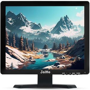 JaiHo 15 Inch Monitor TFT LCD-scherm 1024x768 Ultradunne Resolutie HD Video Monitor Ondersteuning VGA/AV/HDMI/BNC/USB Afstandsbediening, Twee Ingebouwde Luidsprekers (15 inch 1024x768)