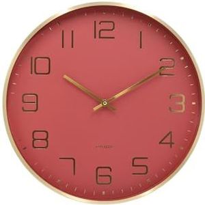 [DL] Wall Clock Elegance Glow Red Oker