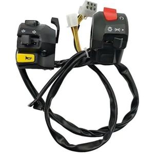 LED Stuurschakelaar Motorfietsschakelaars Motorfietsclaxonknop Richtingaanwijzer Start Stuurcontroller Voor Scooter BZKG-AX-4/GD110