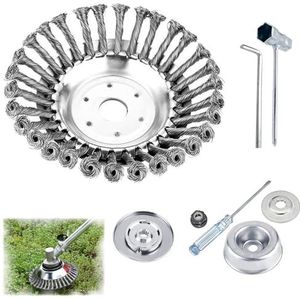 6/8/10 Inch Indestructible Trimmer, 2024 New Upgraded Indestructible Trimmer Head - Cut Everything in Seconds, Universal Adapter Kits (8inches)