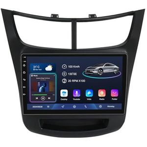 Android 14 9 Inch Touchscreen Autoradio 2 Din voor Chevrolet Sail 2015-2018 met CarPlay & Android Auto Stuurbediening GPS Navigatie AHD Backup Camera Bluetooth (YS40 (6+128G))