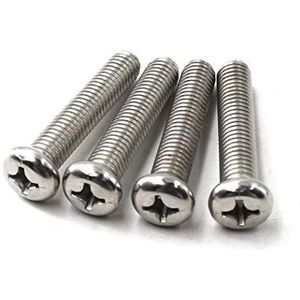 M3x6 kruisschroeven 304 roestvrij staal metrische machine schroef bout (Pack van 100)