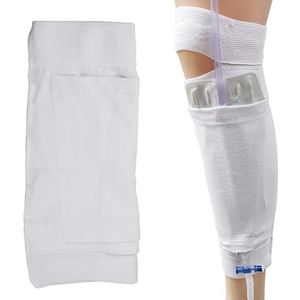 Katheter Beenzakhouder, rekbare beenzakhouder, urine-incontinentie, katheter-accessoires, fixatie van kathetermouwen, katheterzak voor urine, drainage, incontinentie, urinezak (M)