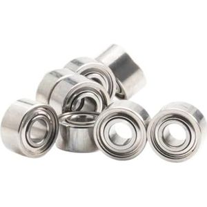 FUSHI MR62 ZZ Kogellagers (2 x 6 x 2,5 mm), 10 stuks, MR62ZZ, MR62RS, voor videokaart, hoge snelheid, voor motor, (MR62zz breedte 2,3 mm)